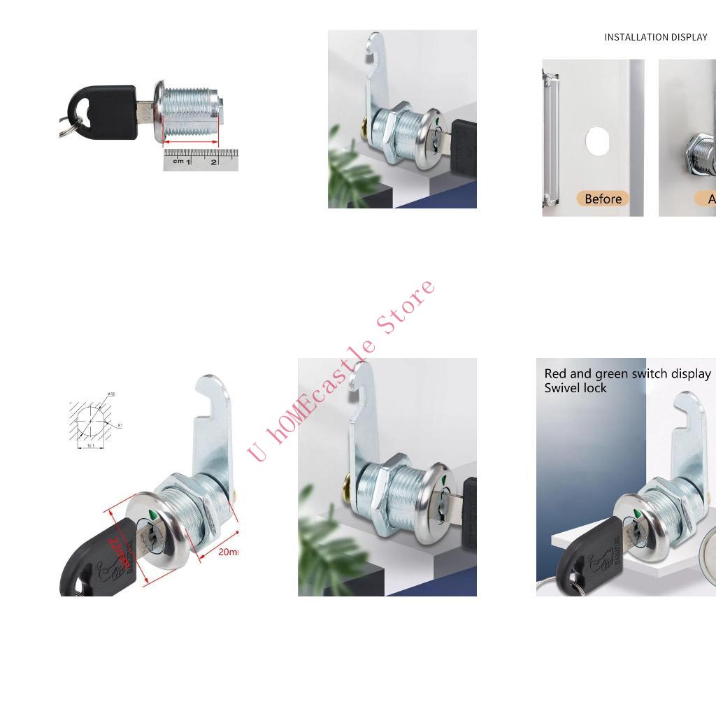 Furniture Hardware Latch - 63HF 2 zestawy blokad krzywkowych do