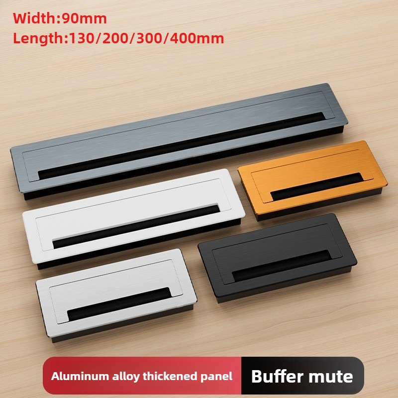 Furniture Hardware Outlet - 1 szt. Prostokątna przelotka kablowa ze