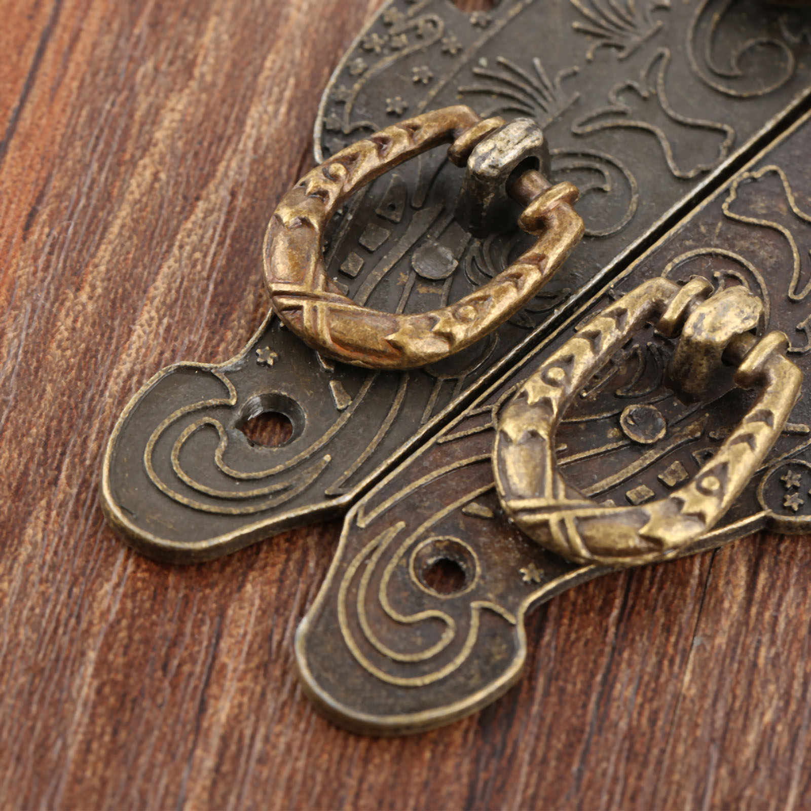 Furniture Hardware Antique - 1 szt. Antyczny Zamek Skrzynkowy Zatrzask
