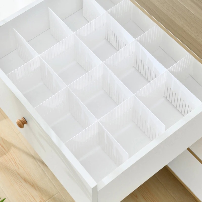 Drawer Organizer Peg - 4/8/12 szt. Regulowane przegródki do szuflad