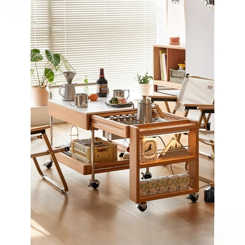 Japanese Furniture Hardware - Meble Wiejskie Stolik Kawowy Wiśniowy Przenośny