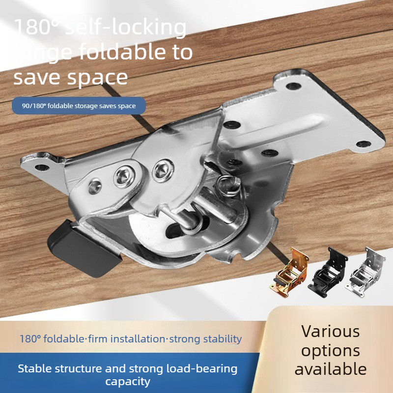 Furniture Hardware For Legs - 1 szt. Zawias składany 180/90 stopni,