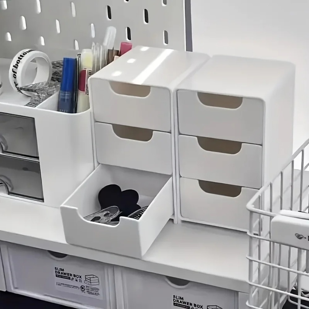 Drawer Organizer Peg - Elegancki 3-poziomowy organizer na biurko z