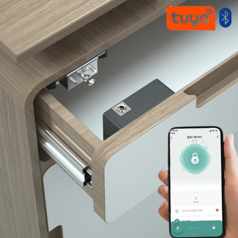 Furniture Hardware Latch - Inteligentny zamek do szafek Tuya, bezkluczykowy,