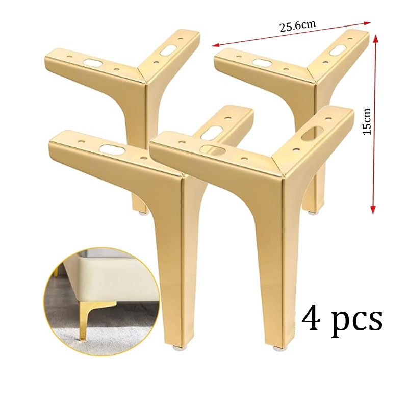 Furniture Hardware For Legs - 4 szt. Nowoczesne trójkątne metalowe nogi