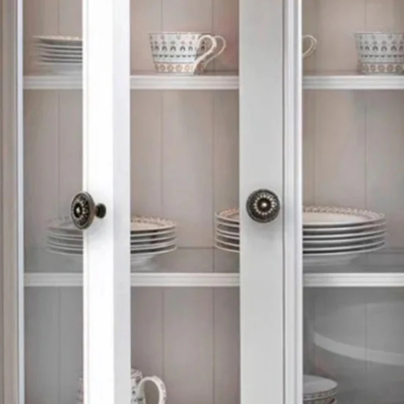 Furniture And Kitchen Hardware Fitting - 2 szt. Brązowe Retro Gałki do