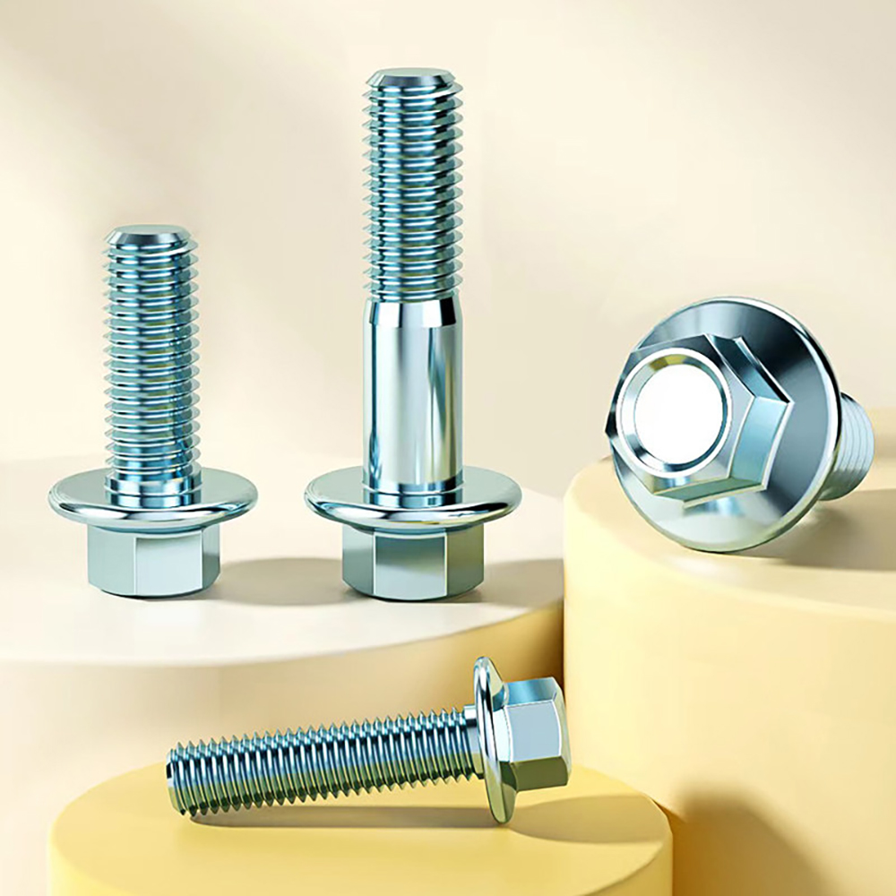Furniture Grade Hardware - Śruby z kołnierzem sześciokątnym ocynkowane, klasa