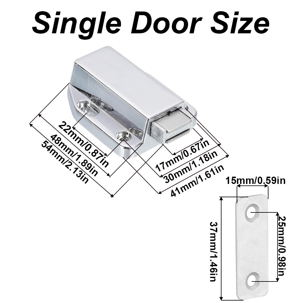 Zatrzaski magnetyczne do szafe – Furniture Hardware Latch recenzja i cena