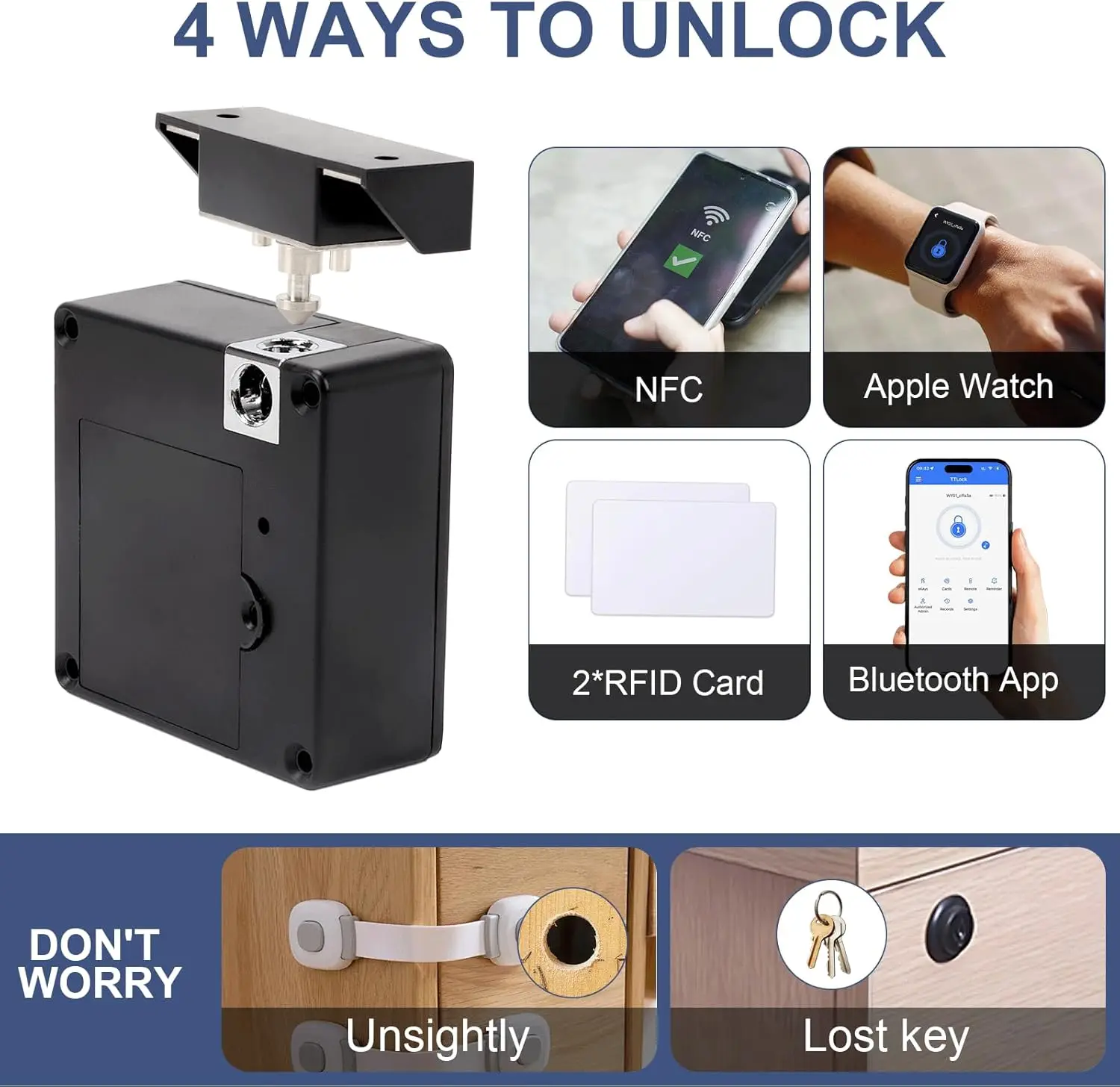 Inteligentny zamek elektronicz – Furniture Hardware Latch recenzja i cena