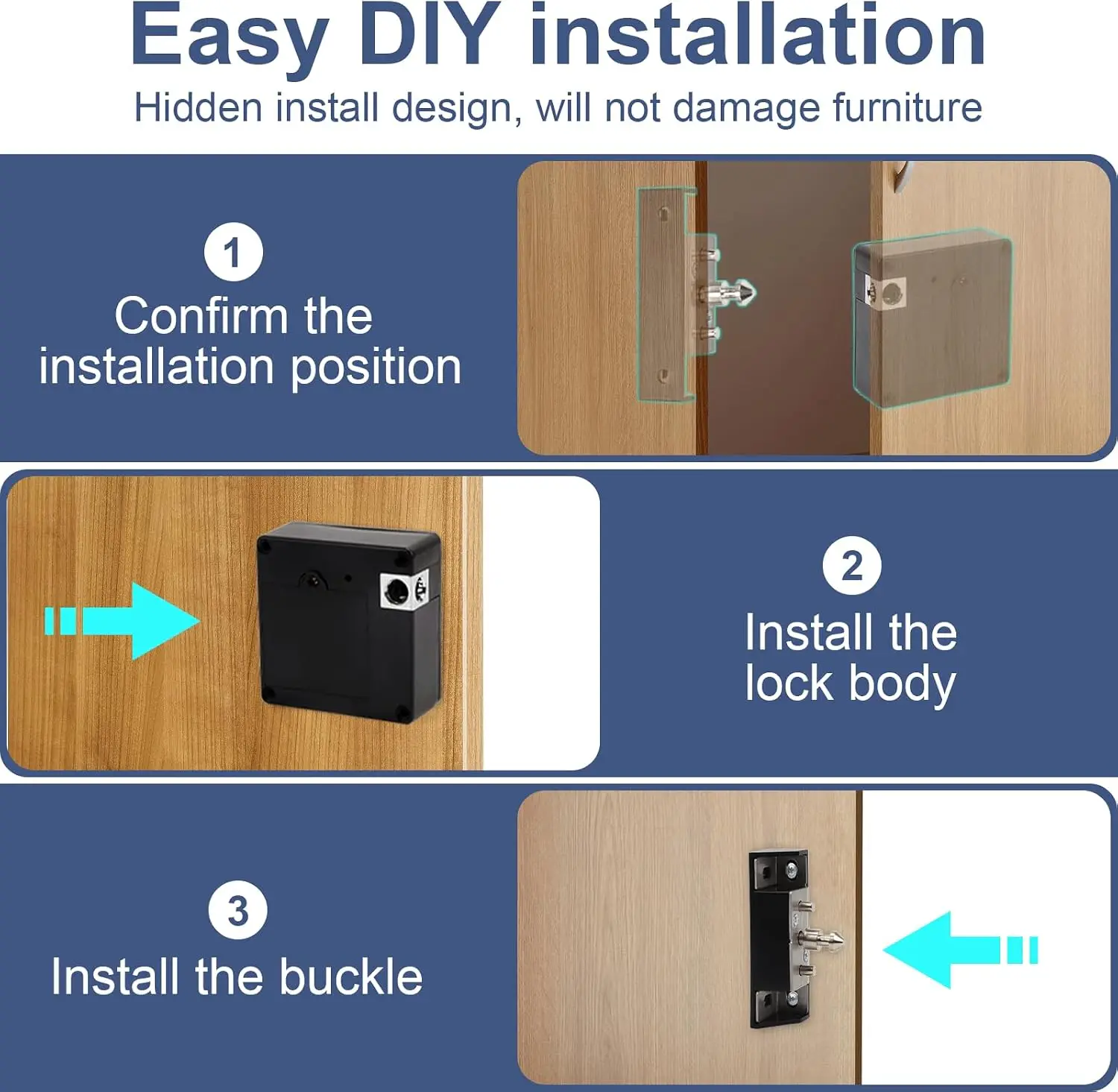 Inteligentny zamek elektronicz – Furniture Hardware Latch recenzja i cena