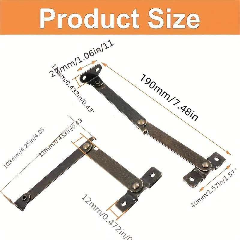 Zestaw 2 sztuk składanych zawi – Furniture Hardware Antique recenzja i cena