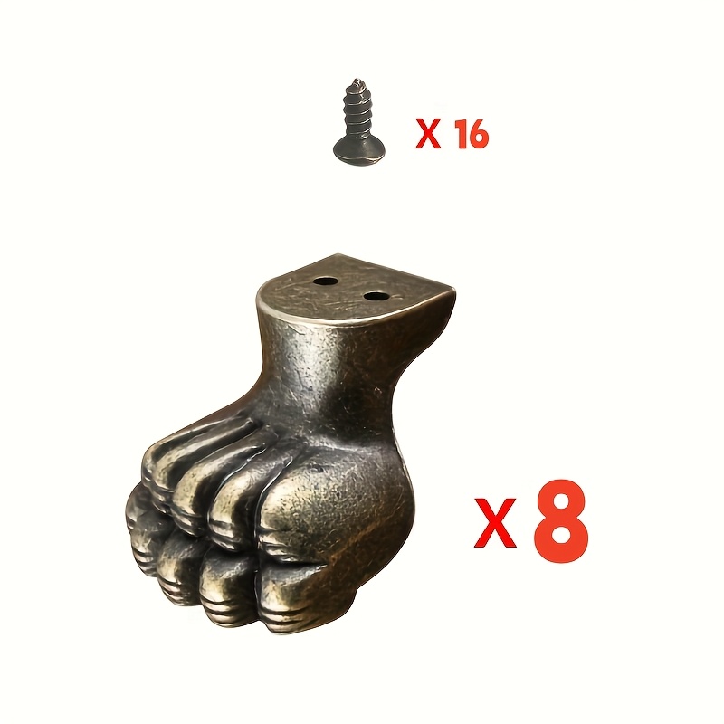 8 szt. Antyczne mosiężne nóżki – Furniture Hardware Antique recenzja i cena