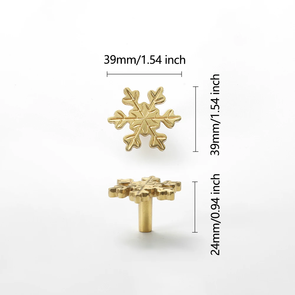 Mosiężna szafka śnieżynka klam – Unique Furniture Hardware recenzja i cena