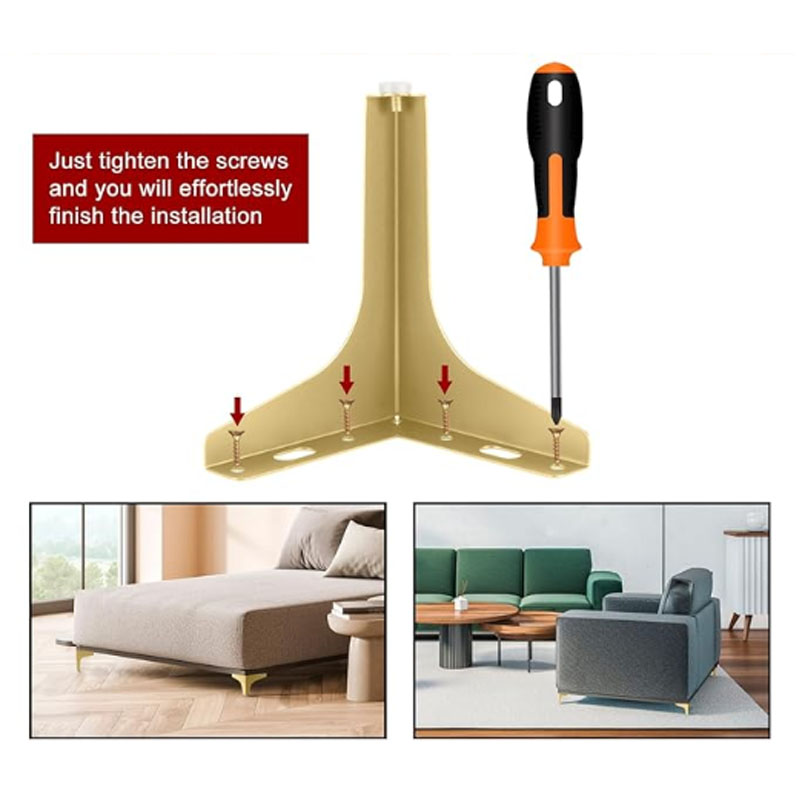 4 szt. Nowoczesne trójkątne me – Furniture Hardware For Legs recenzja i cena